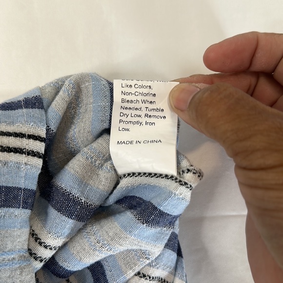 Girls Knot Front Shorts from SHEIN Size 11-12Y in Blue, White and Grey - Picture 5 of 5